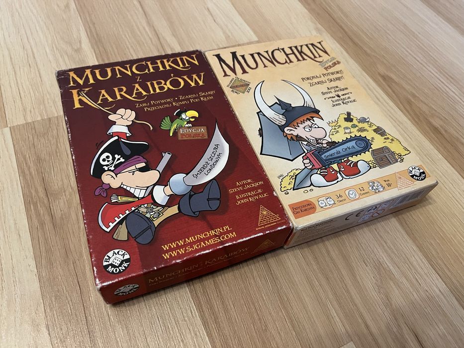 Munchkin podstawa + dodatek Piraci z Karaibów
