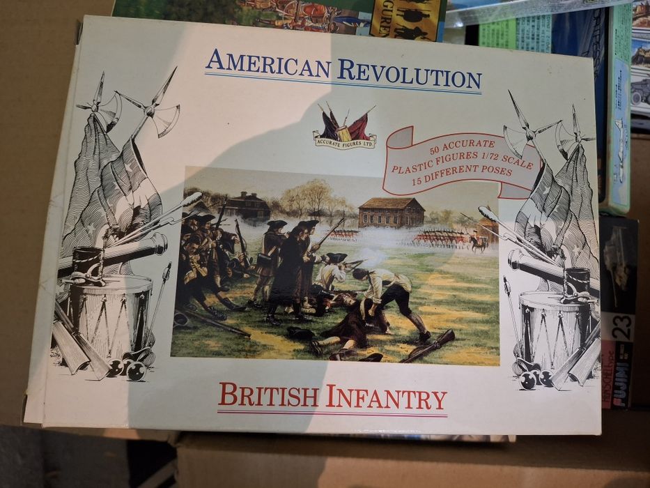 Caixas novas bonecos 1 72 vintage guerra independência EUA
