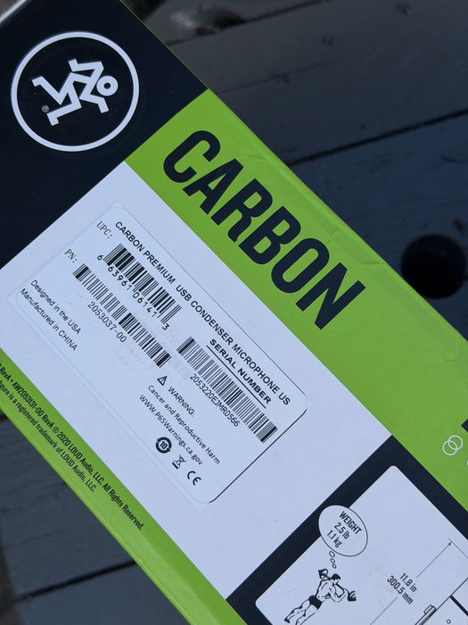 Микрофон Mackie EM-Carbon Element, USB