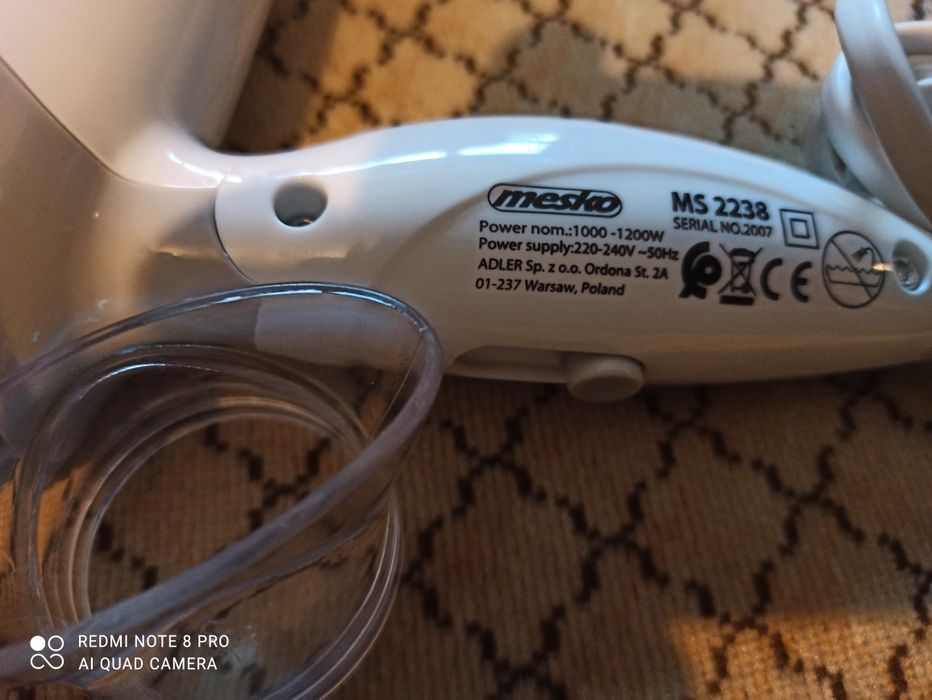 Secador de cabelo portátil