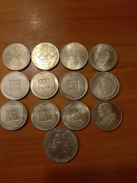 Srebrne  Monety 13 sztuk