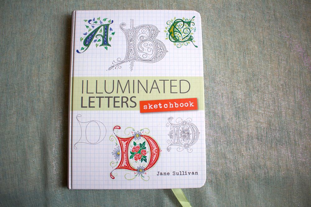 Livro/caderno de desenho de Iluminura em Inglês