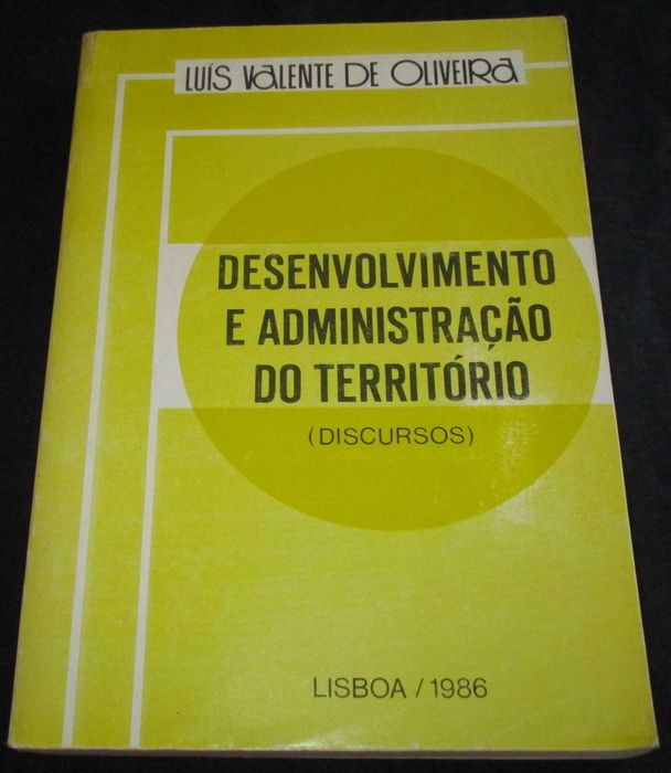 Livro Desenvolvimento e administração território Discursos