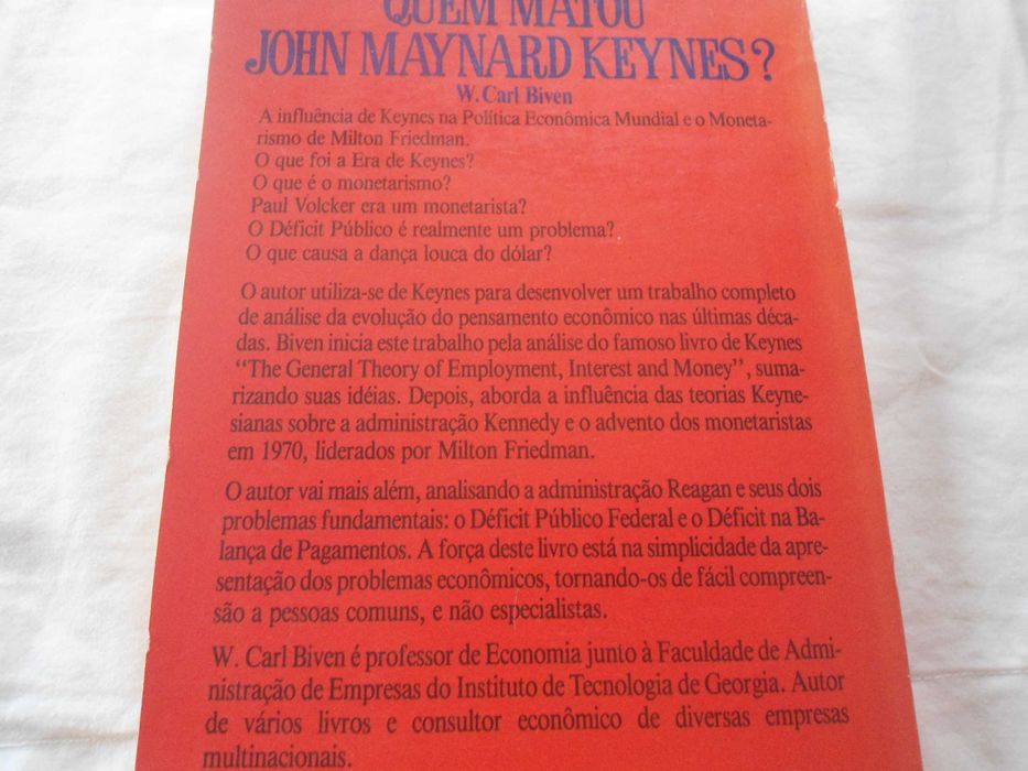 Quem Matou John Maynard Keynes? por W Carl Biven