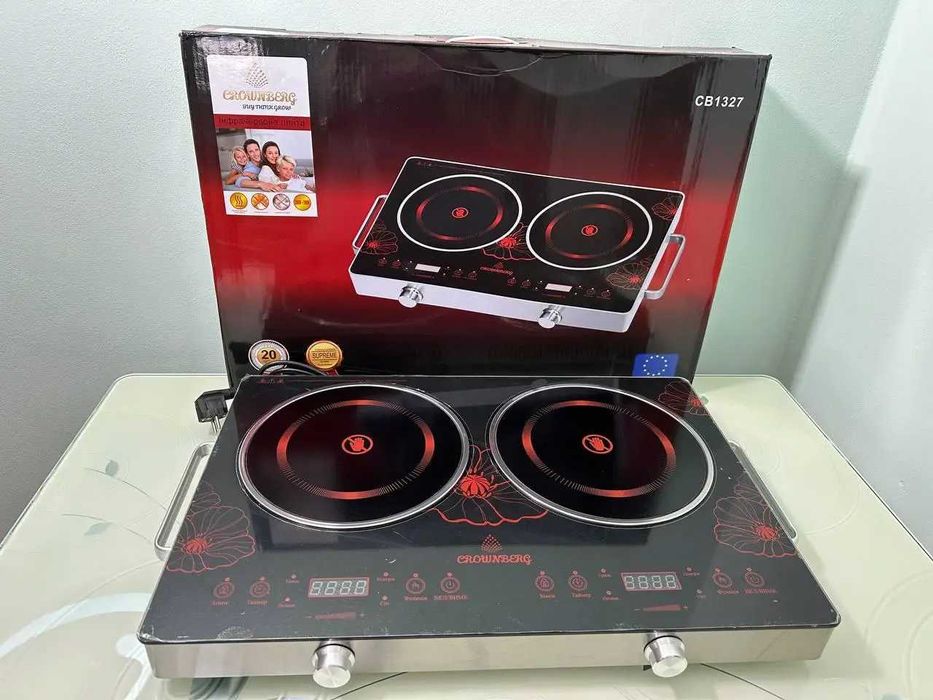 НЕМЕЦКАЯ Инфракрасная плита Crownberg CB1327 4000Вт электропечь плитка