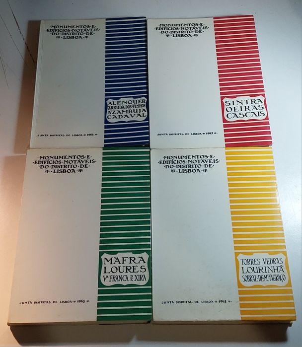Monumentos e Edifícios Notáveis do Distrito de Lisboa (4 Volumes) | Vendo Individualmente