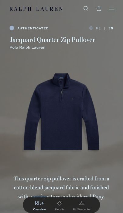 Sweter Sweterek Męski Ralph Lauren L