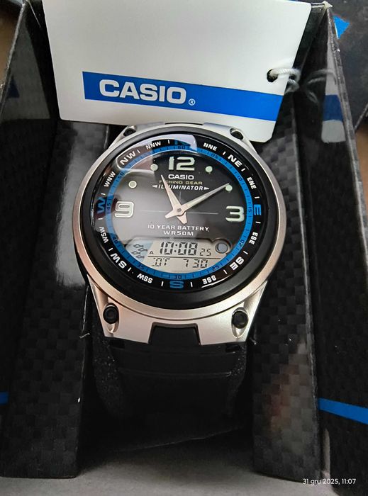 Zegarek wędkarski Casio AW-82-1AVES- nowy