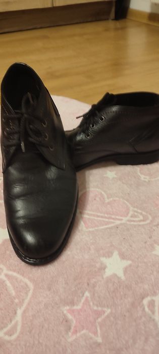 Buty ocieplane męskie skórzane