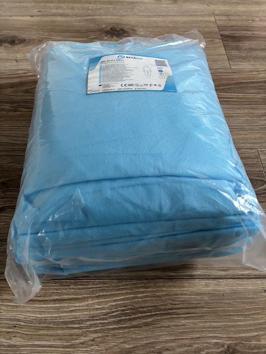 fartuch medyczny niebieski 10-pak rozmiar L