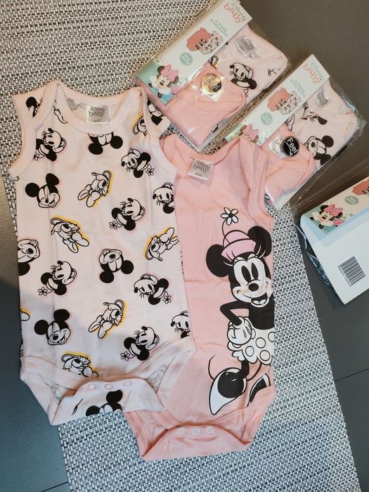 Body niemowlęce dwupak Disney dla dziewczynki i dla chłopca