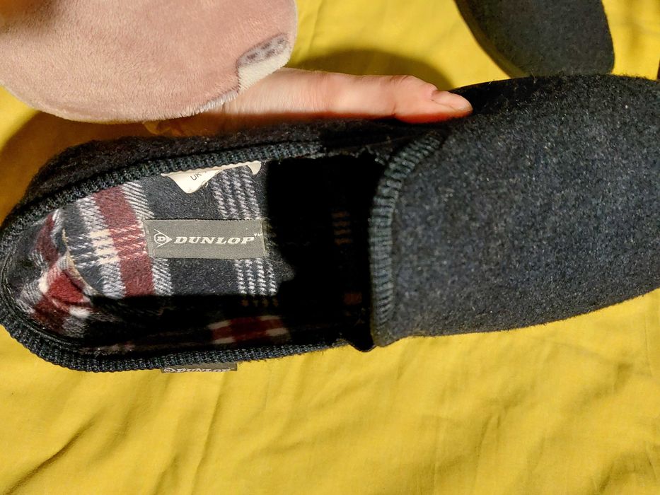 Тапочки мужские теплые Dunlop 45-46р UK11 теплі капці чоловічі