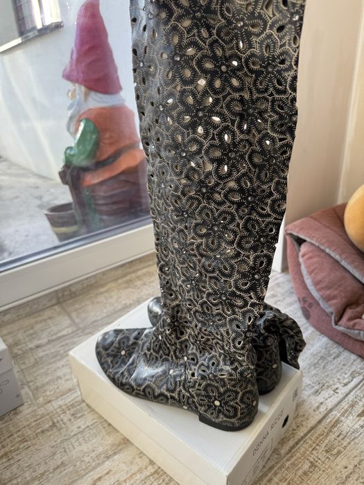 Сапоги кожанные