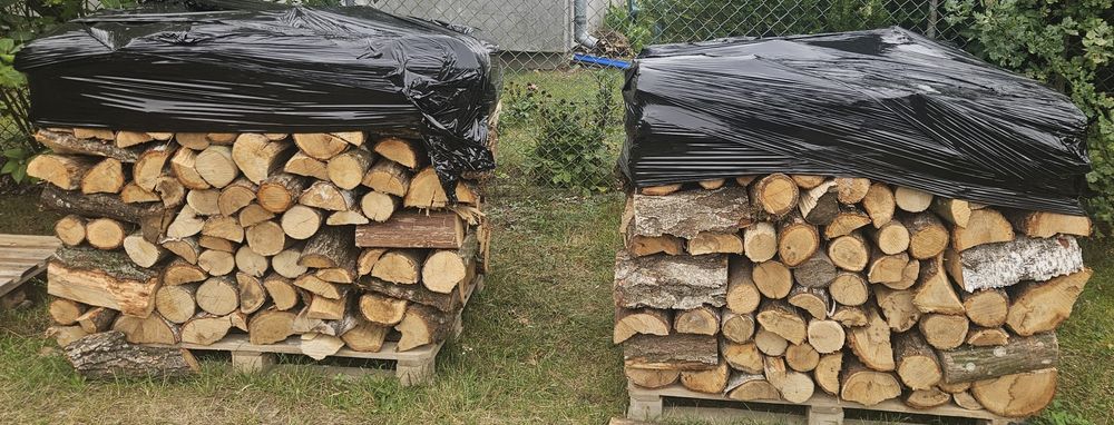 Drewno opałowe kominkowe sezonowane dąb dębina liściaste pocięte