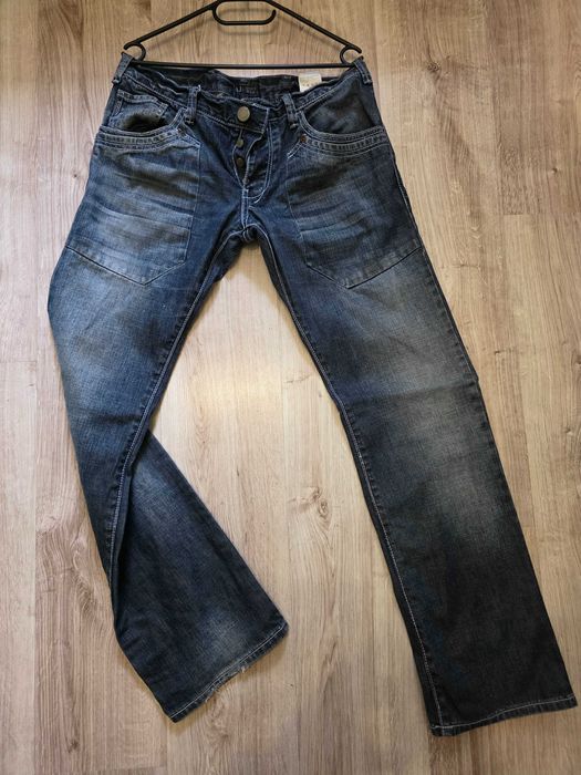 Spodnie Armani Jeans vintage retro proste szerokie