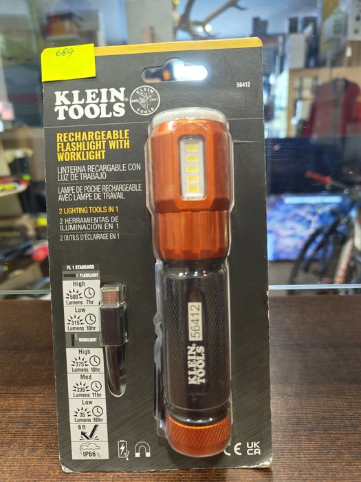 Klein Tools 56412 Latarka LED z akumulatorem i światłem roboczym