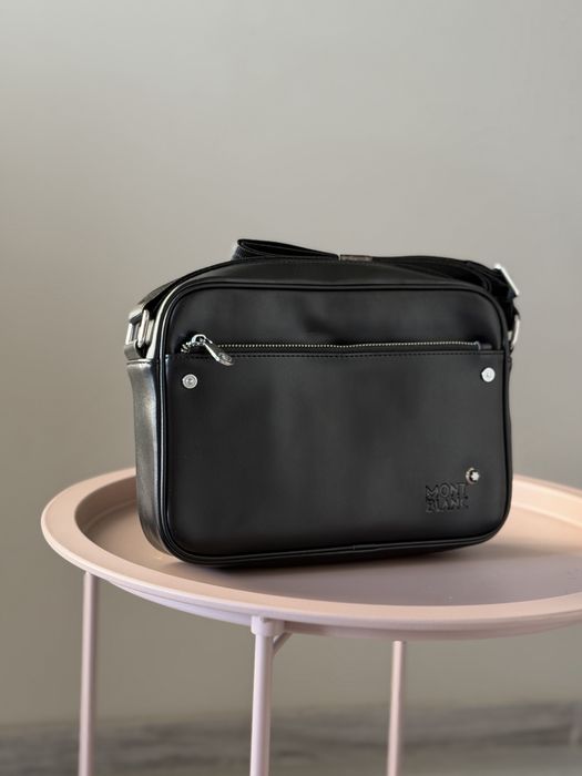 Чоловіча мужская шкіряна сумка барсетка Mont Blanc