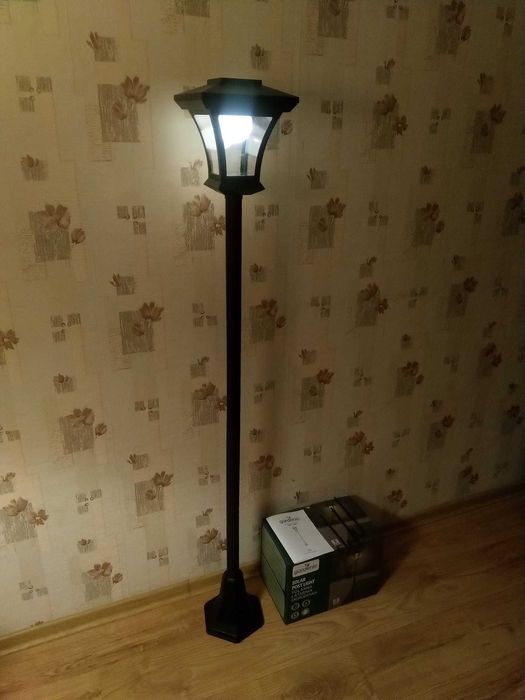 NAJTANIEJ Latarnia Solarna Stojąca Ogrodowa 155 cm Wysyłka