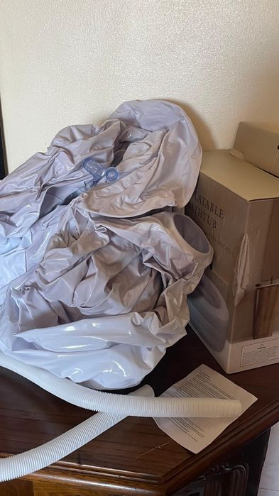 Banheira de plástico usada 1 vez