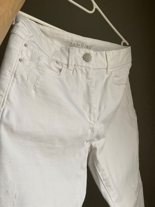 Джинсові білі штани