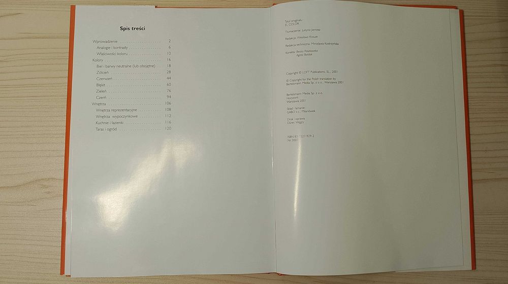 Książka. Piękne Wnętrza. Kolor. 2001 r.