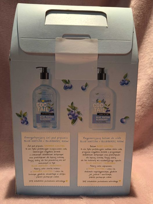 Żel Balsam Nowy Zestaw Bielenda Body Coctail (blue matcha +blueberry)
