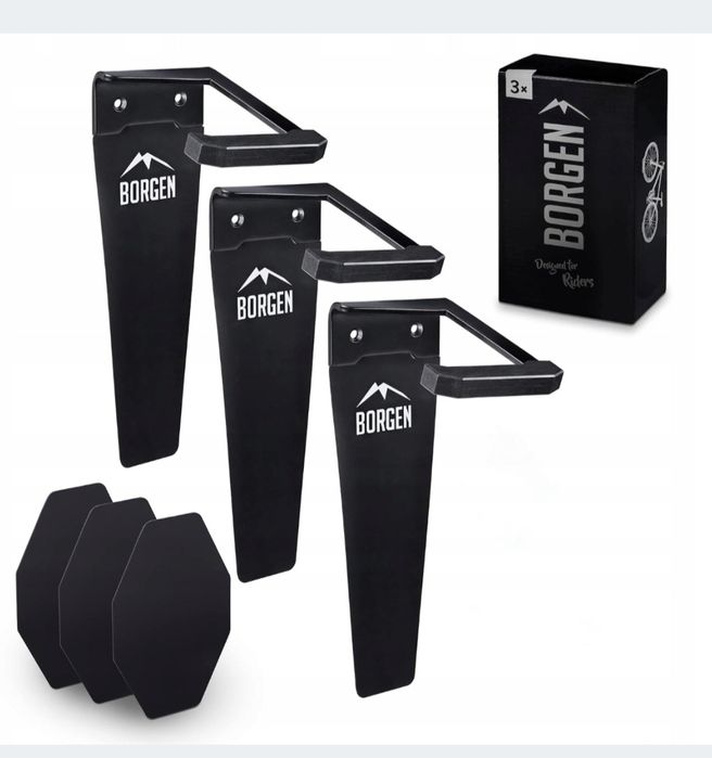 BORGEN Pionowy wieszak rowerow 3paky