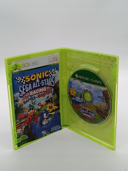 sonic & sega all-stars racing banjo-kazooie xbox 360 pudełkowa