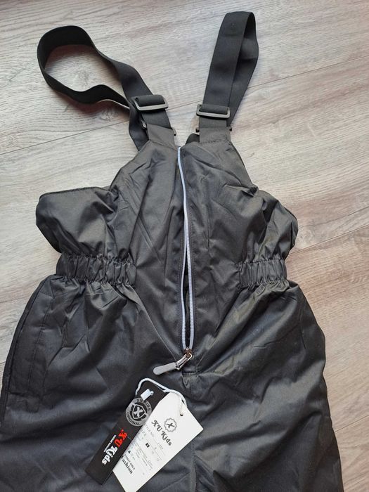 Ocieplane spodnie 134 chłopięce nowe narciarskie odblaski