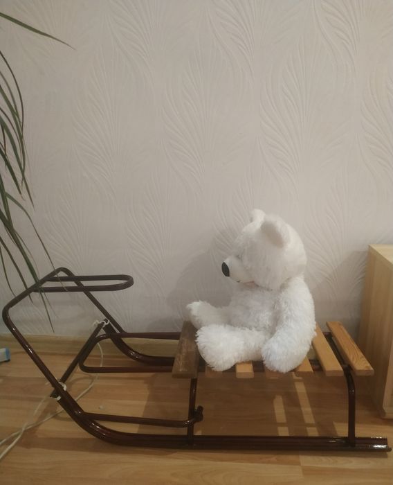 Класні Саночки, санчата дитячі з перекидною спинкою Терміново