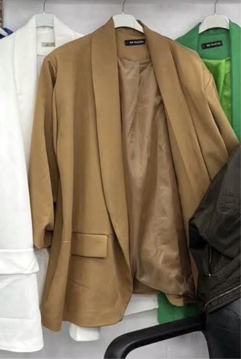 Marynarka plus size karmelowa camel Biust do 140