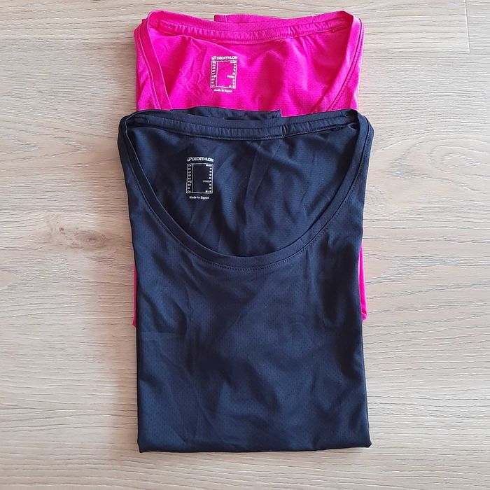 NOVAS 2 T-shirts Mulher Preto + Rosa Tamanho M