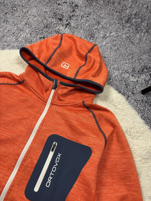 Bluza z kapturem męska Ortovox Merino Orange Hoodie