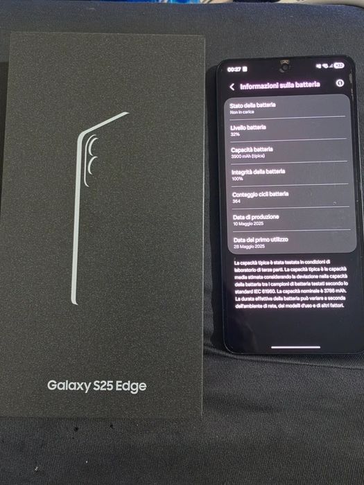 Samsung Galaxy S25 Edge 512GB Armazenamento / 12GB Ram Como Novo
