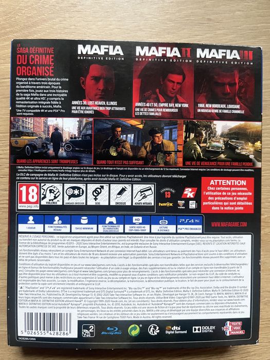 Mafia trilogy PS 4/5