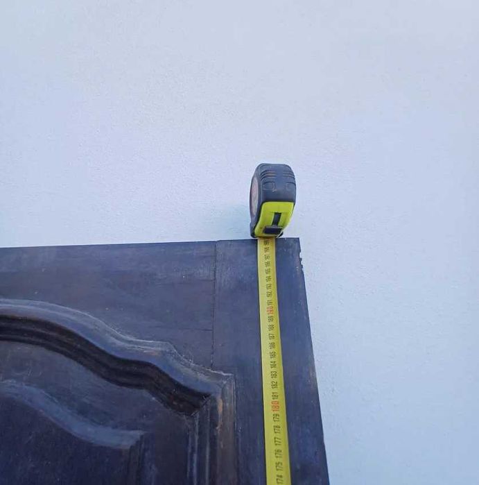 Porta de madeira maciça de carvalho