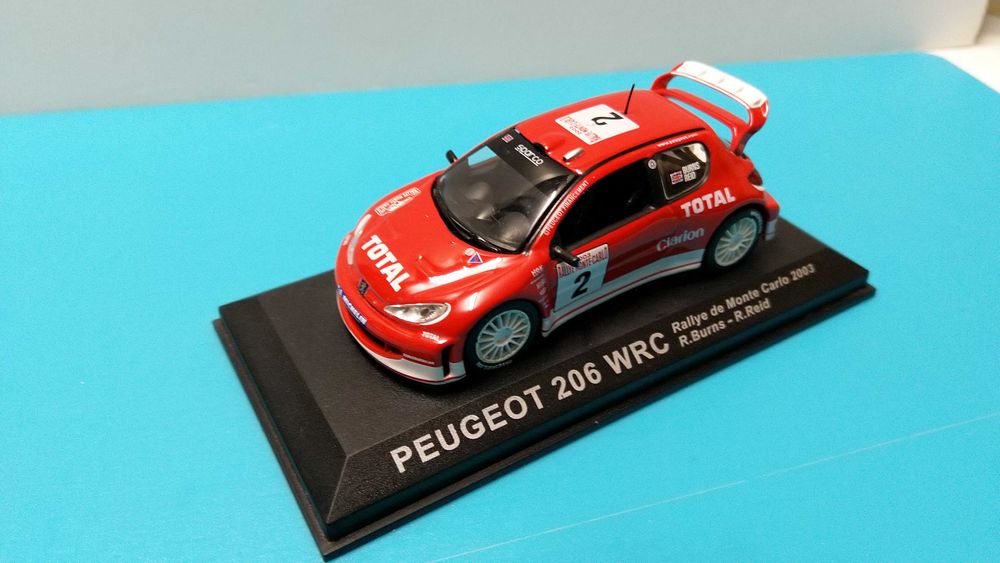 Peugeot 206 WRC #2: Rallye Monte Carlo 2003 - Miniatura escala 1/43