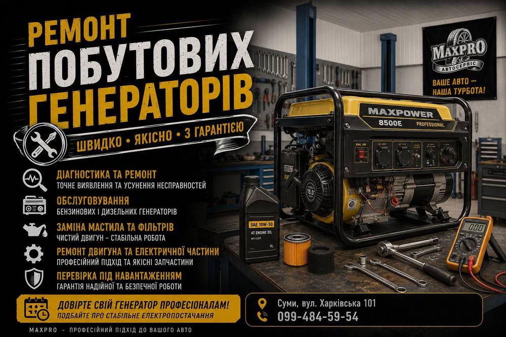 Ремонт генераторів
