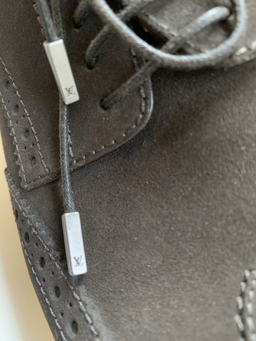 Louis Vuitton туфли коричневые замшевые оригинал 40-41,5