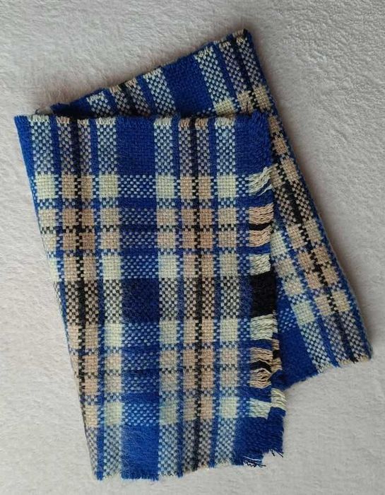 Nowy ciepły męski szal 140 cm x 32 cm