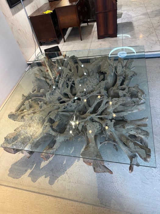 Mesa de árvore de madeira importada da amazônia