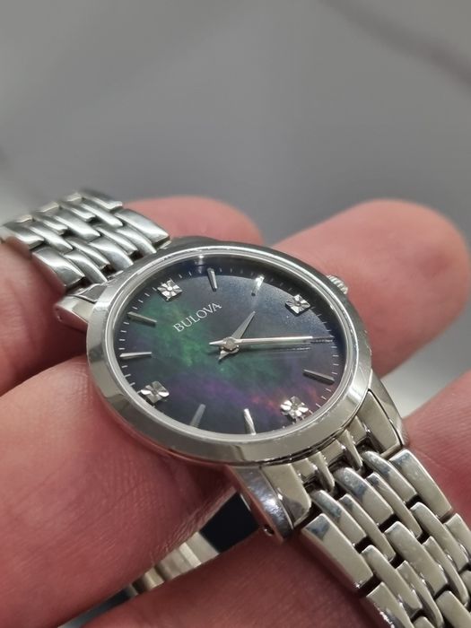 Bulova Lady Diamonds Szafirowe szkło