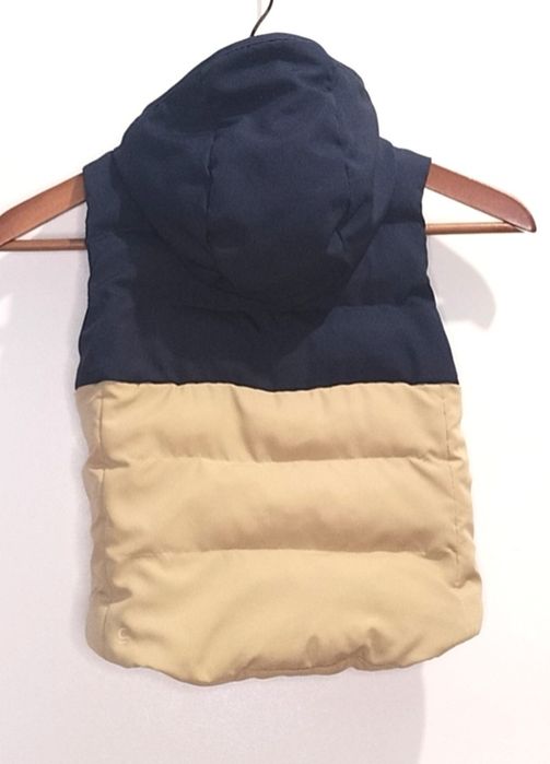 Quechua ocieplana kamizelka chłopięca z kapturem, ocieplacz