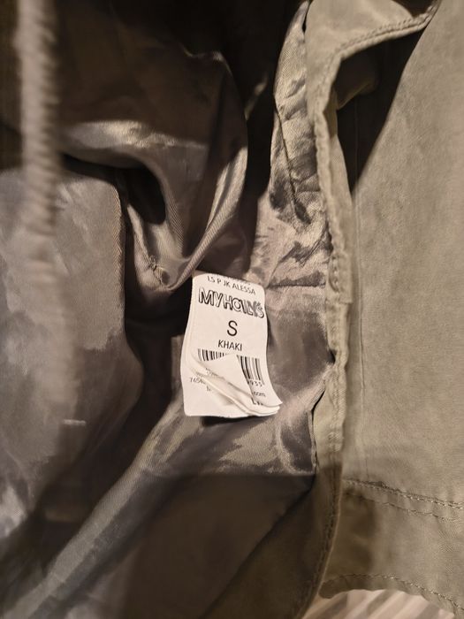 Kurtka wiosenna letnia z kapturem khaki
