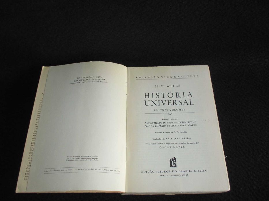 Livros História Universal H. G. Wells 3 Volumes - Completo
