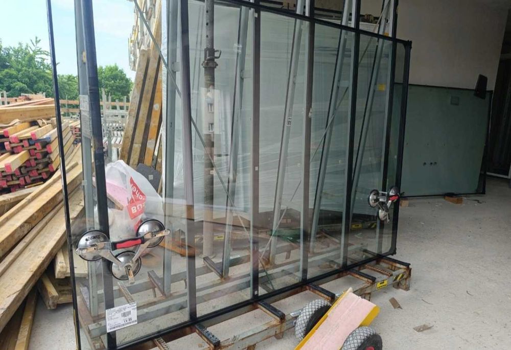 Profesjonalna Przyssawka do Szyb 3x125 mm 190 KG Uchwyt ALU + Guma