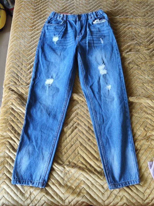 Spodnie dziewczęce jeansowe nowe 164 34 XS zestaw