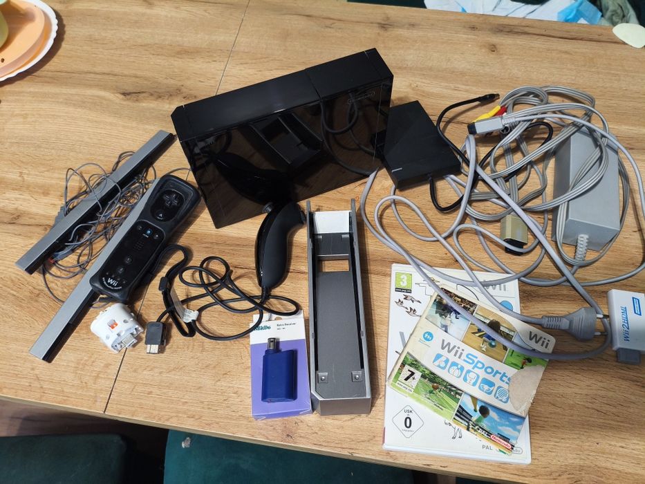Wii softmod, adapter padów GC, dysk 320gb