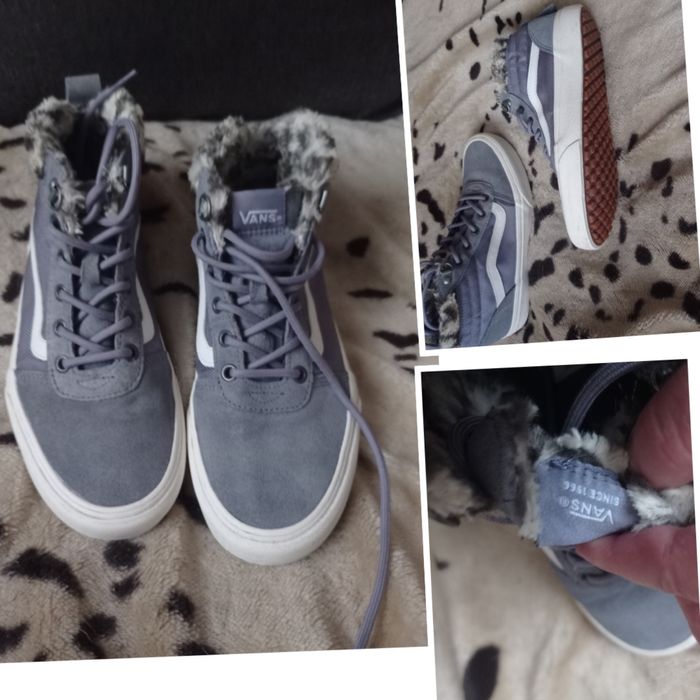 Vans buty sportowe wyższe leciutko ocieplane rozmiar38,5 dł.wkl.24,5 c