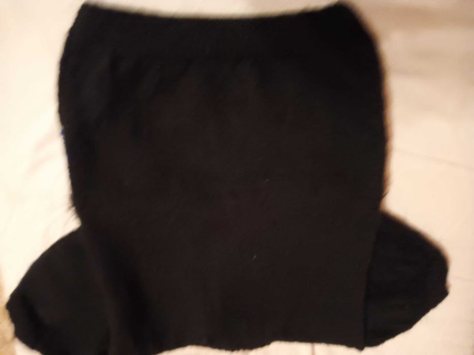 Sweter z krótkim rękawem robiony na drutach  rękodzieło M 38/40